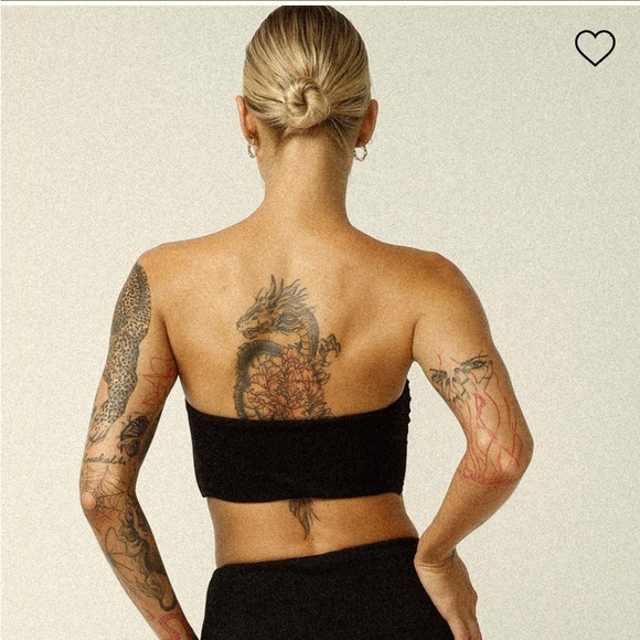 NWT JAGGER & STONE CLAUDIA BOOB TUBE BLACK |Size - Picture 4 of 9